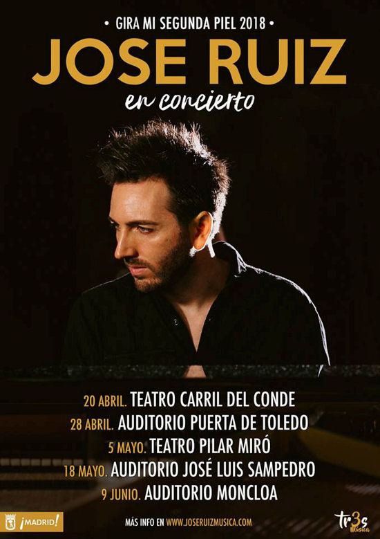 El cantautor y pianista Jose Ruiz, presenta la gira â€œMi Segunda Piel
