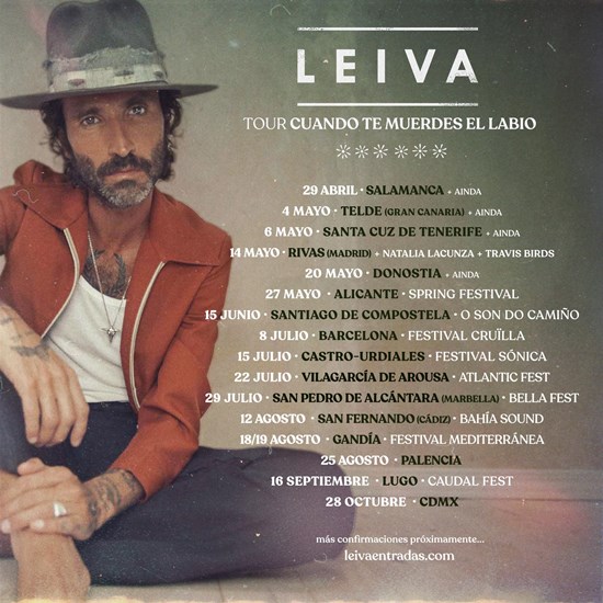 La Nueva Gira De Leiva Confirma Las Siguientes Ciudades